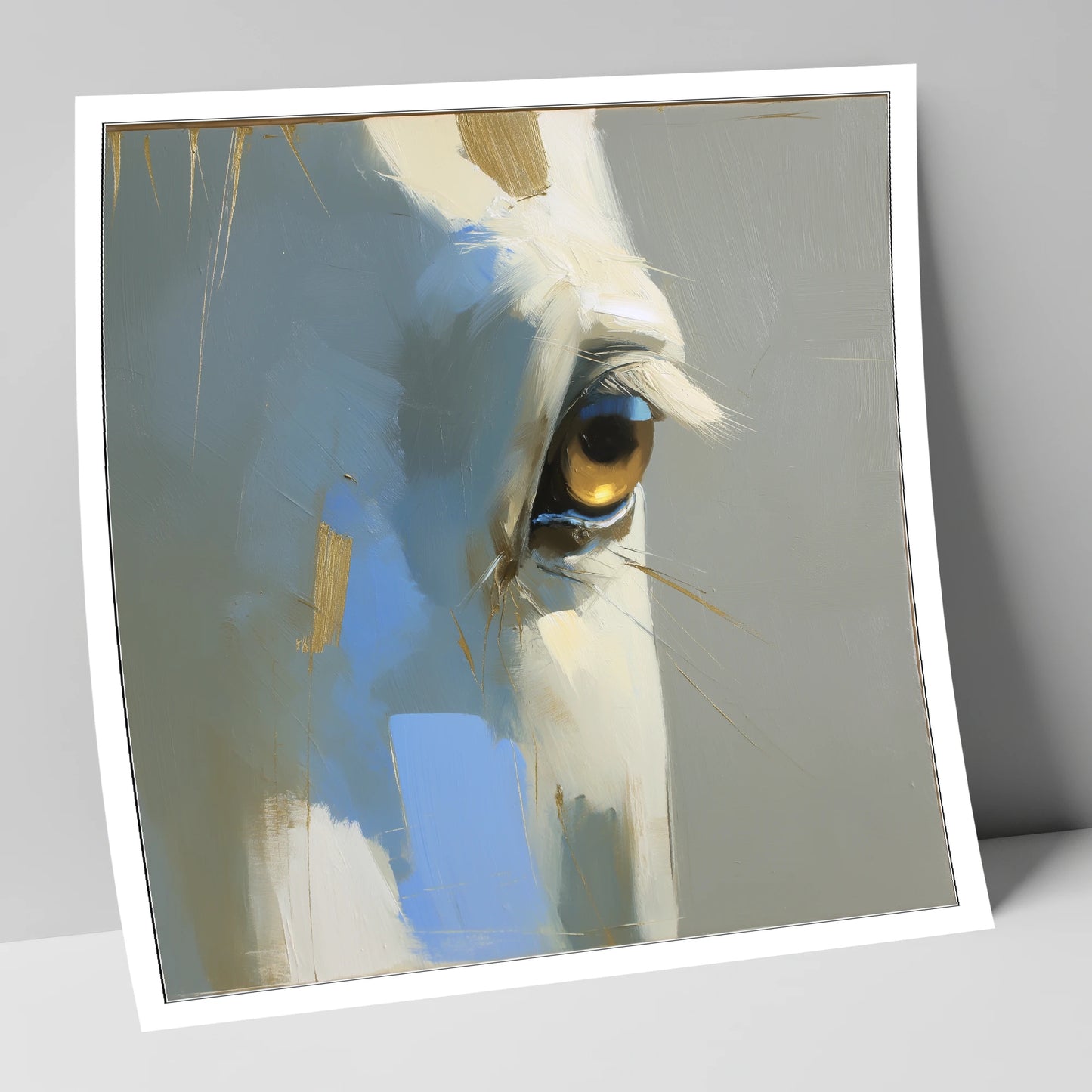 Gilded Gaze Portrait horse portrait art print