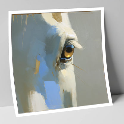 Gilded Gaze Portrait horse portrait art print