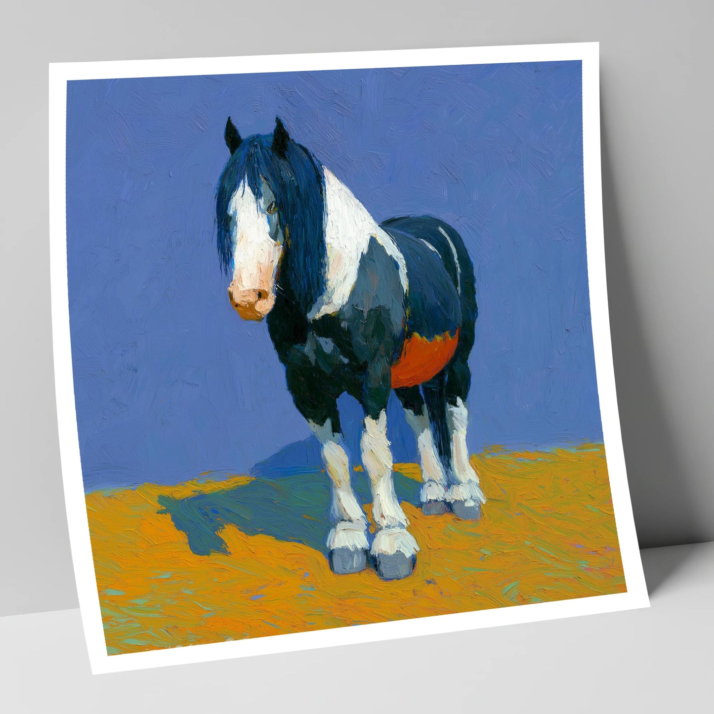 Sun-Drenched Coloured Cob horse breed art print