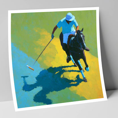 Shadows of the Chukka polo horse art print