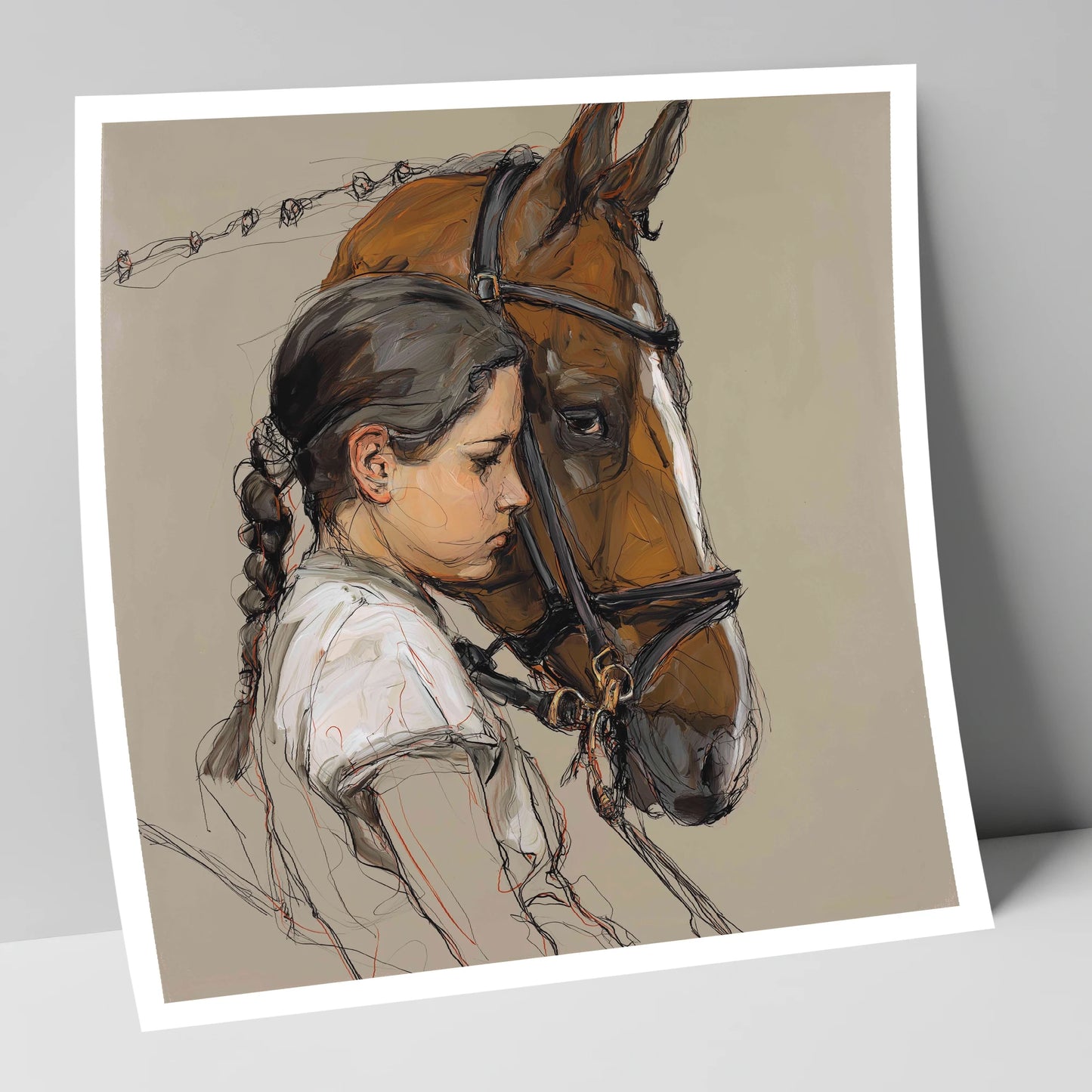 The Quiet Bond horse & rider art print
