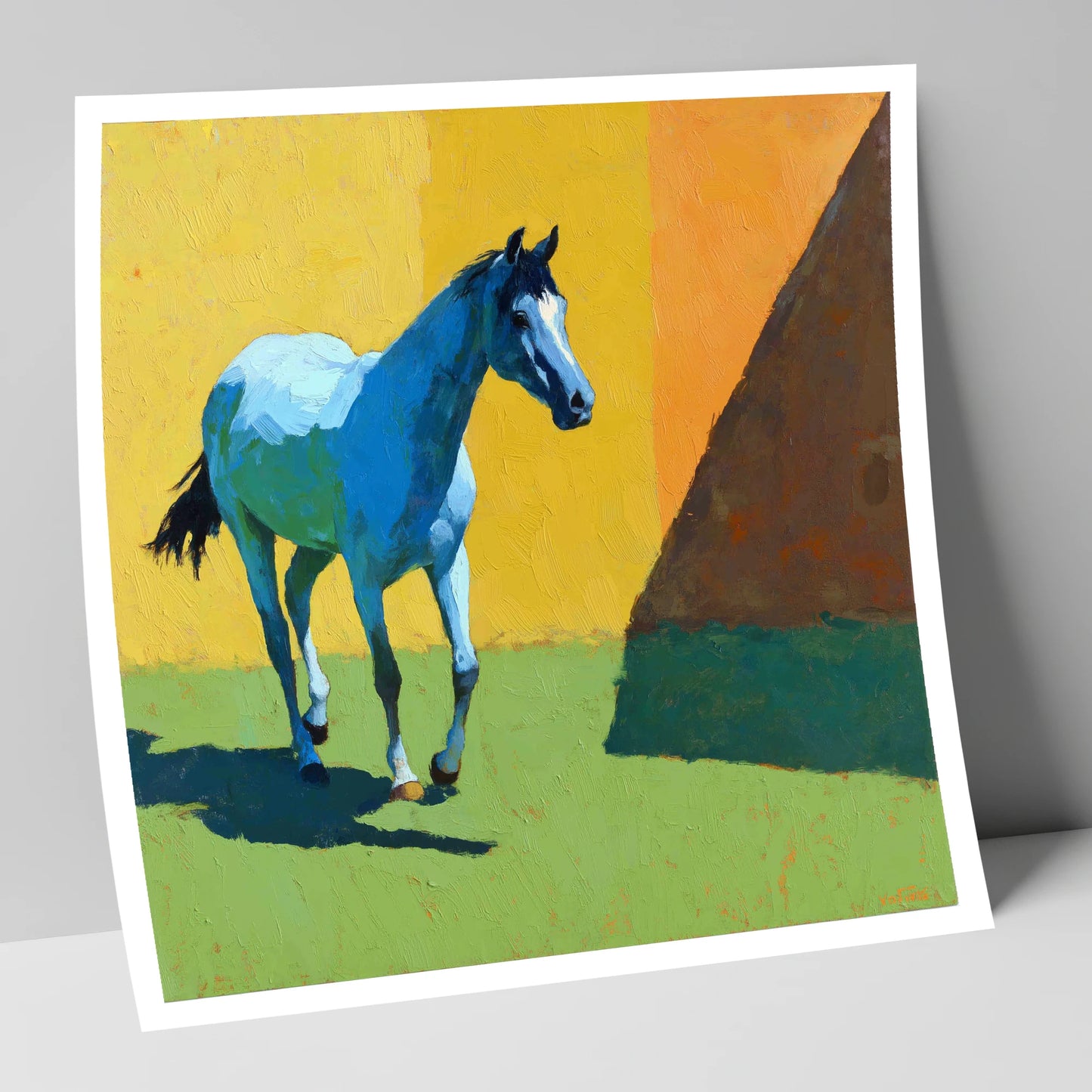Cerulean Summer Stride horse breed art print