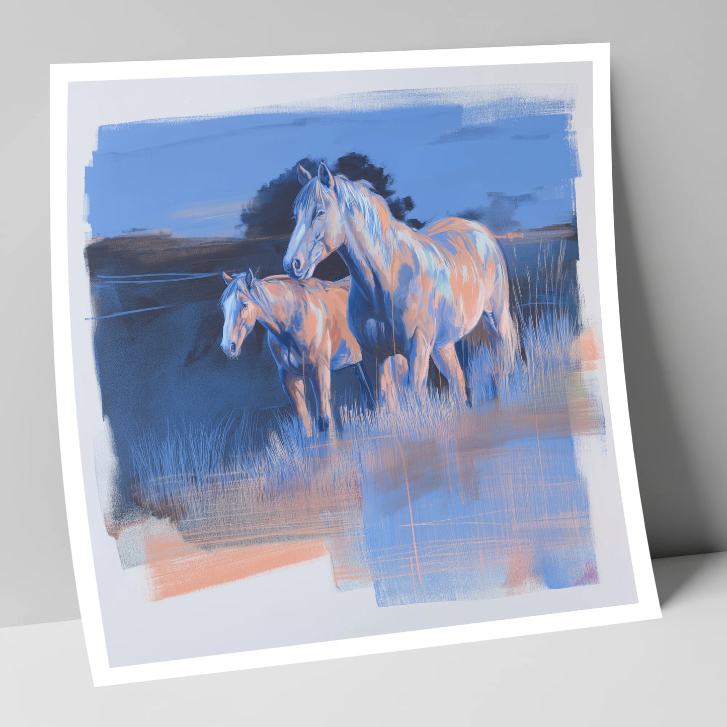 Twilight Companions wild horses art print