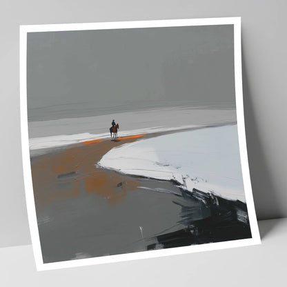 The Solitary Hack horse landscape art print