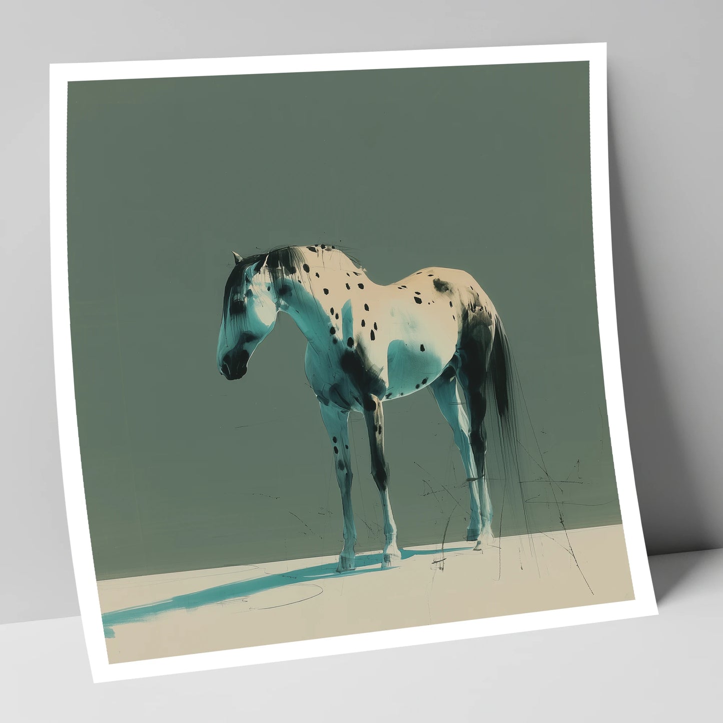 Modern Appaloosa Study horse breed art print