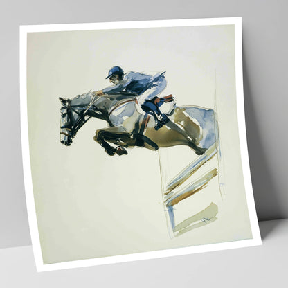 The Perfect Bascule show jumping horse art print