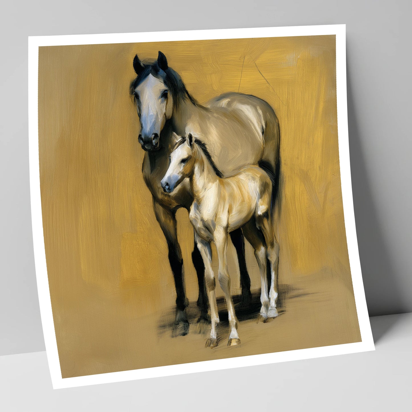 A Mother's Watch mare & foal art print
