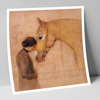 The Silent Language horse & rider art print