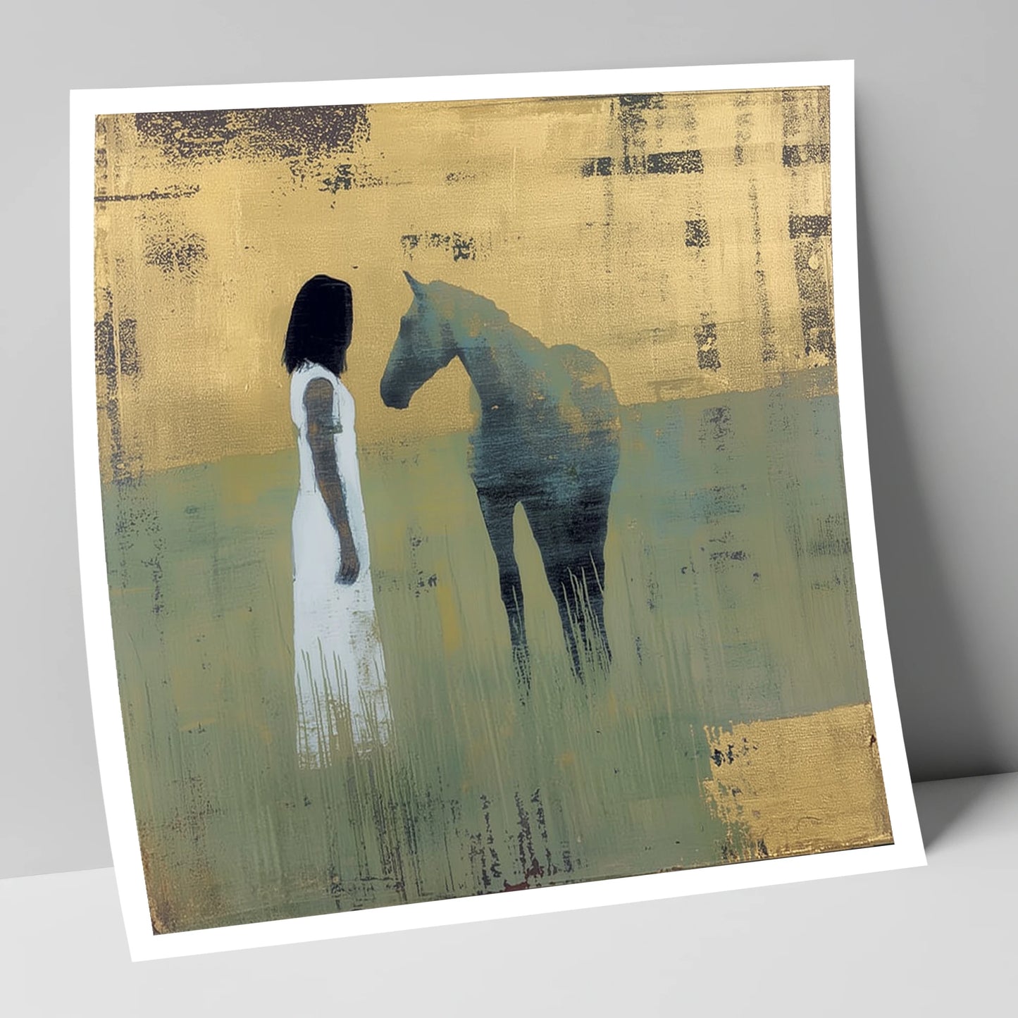 A Quiet Connection horse & rider art print
