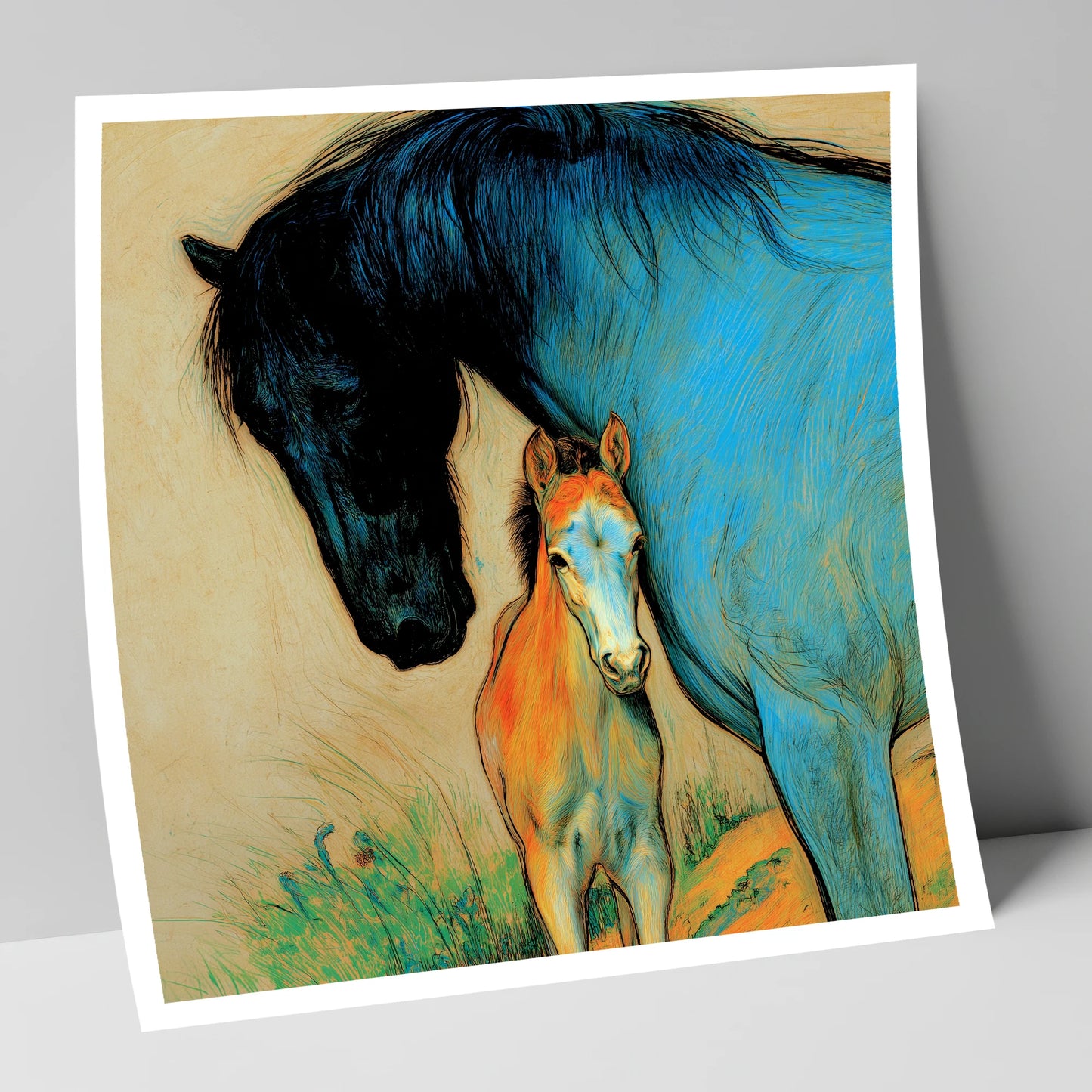 Vivid Devotion mare & foal art print