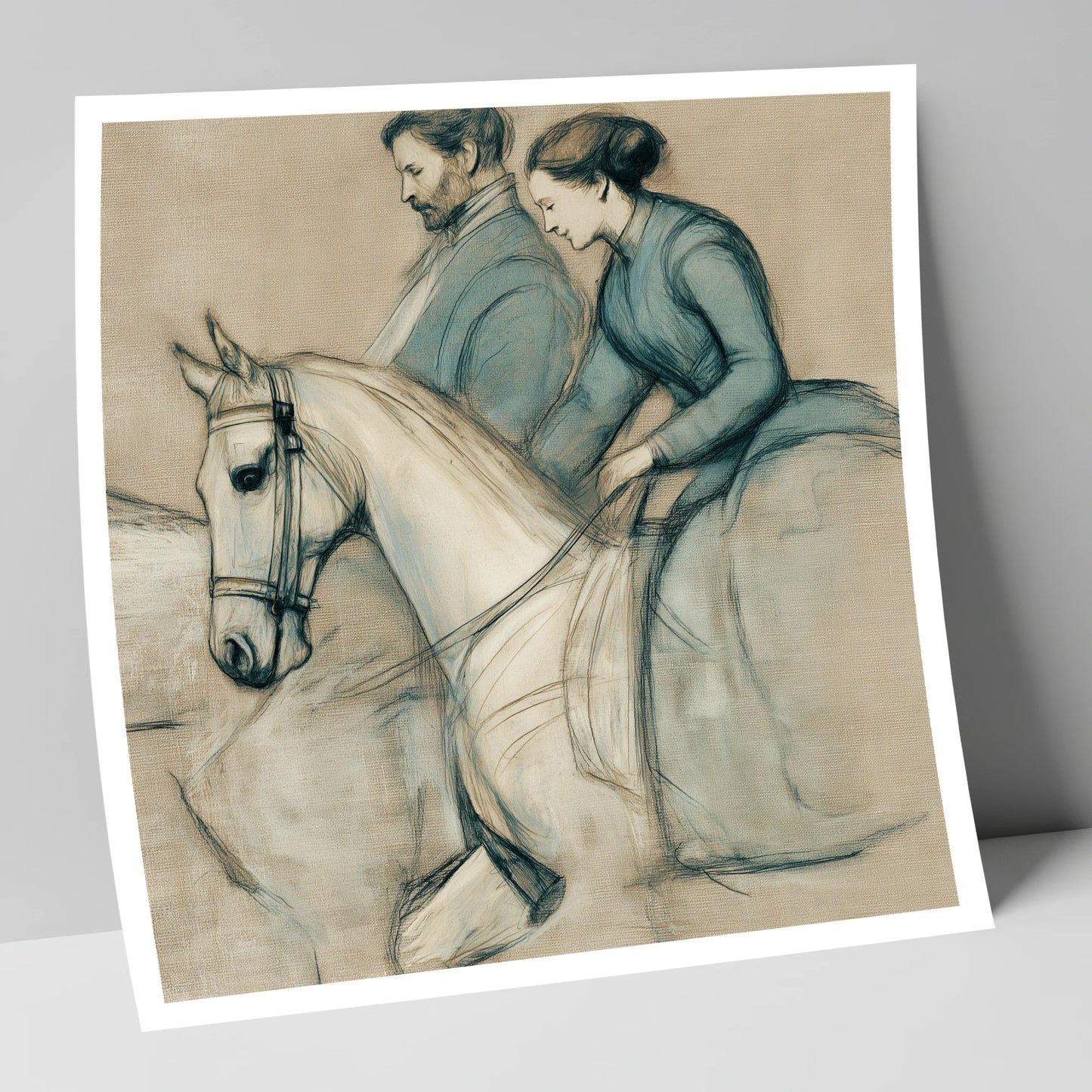 The Shared Journey horse & rider art print