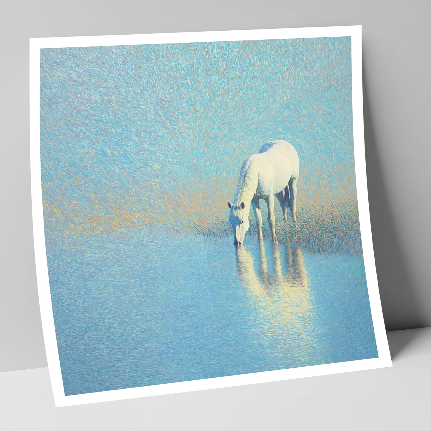 Luminous Waters horse landscape art print