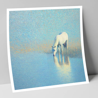 Luminous Waters horse landscape art print