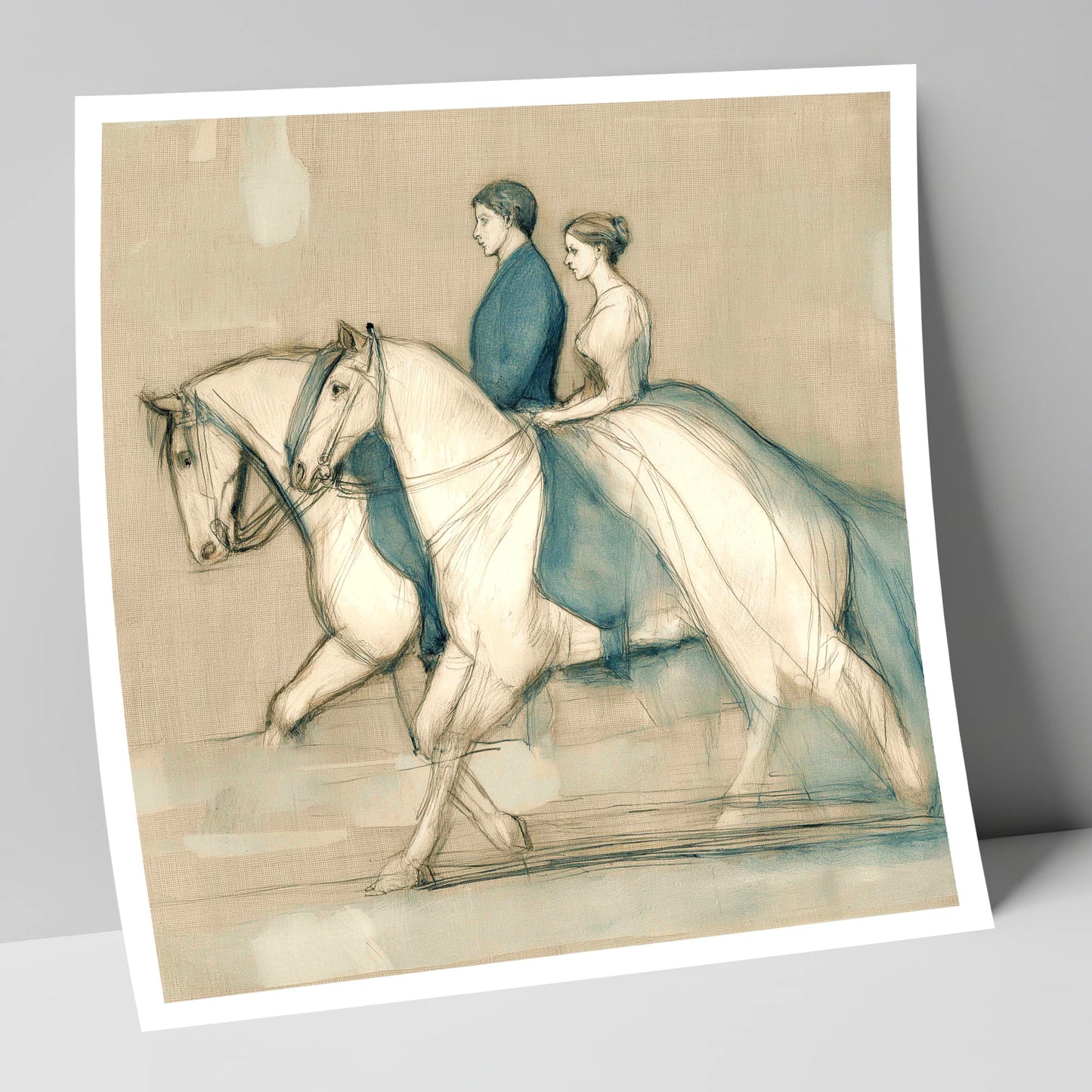 Quiet Companionship horse & rider art print
