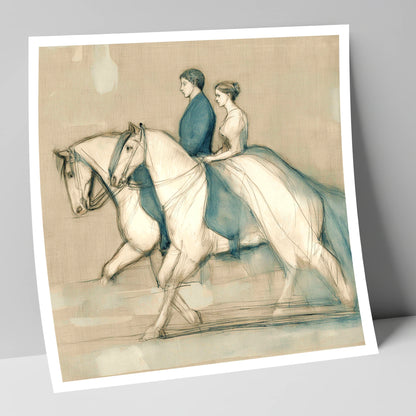 Quiet Companionship horse & rider art print