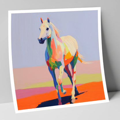 Prismatic Strides horse breed art print