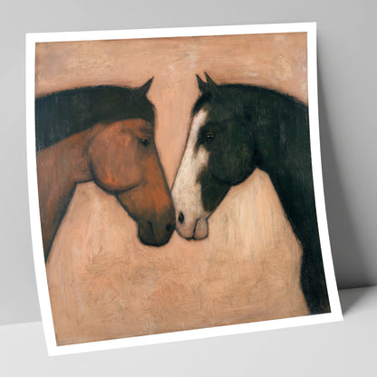 Kindred Spirits horse portrait art print