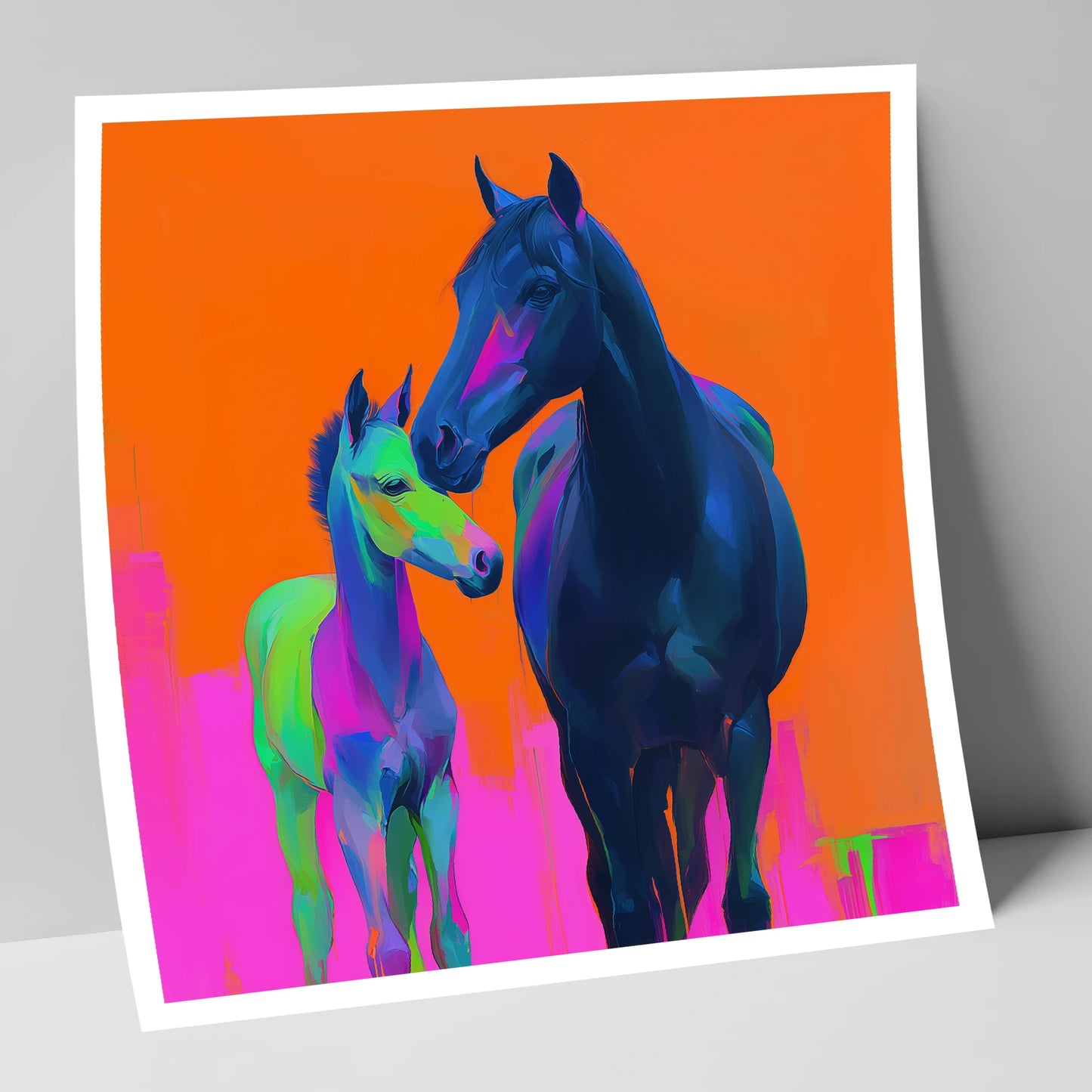 Electric Bond mare & foal art print