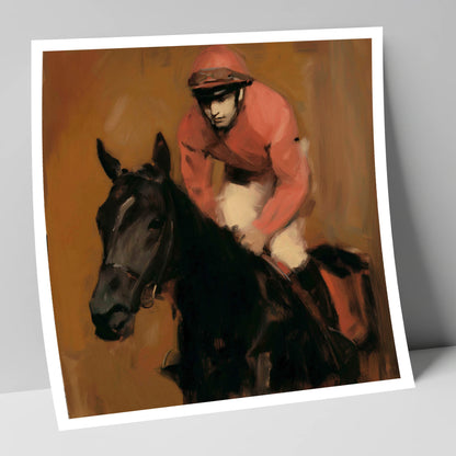 Quiet Anticipation racing horse art print