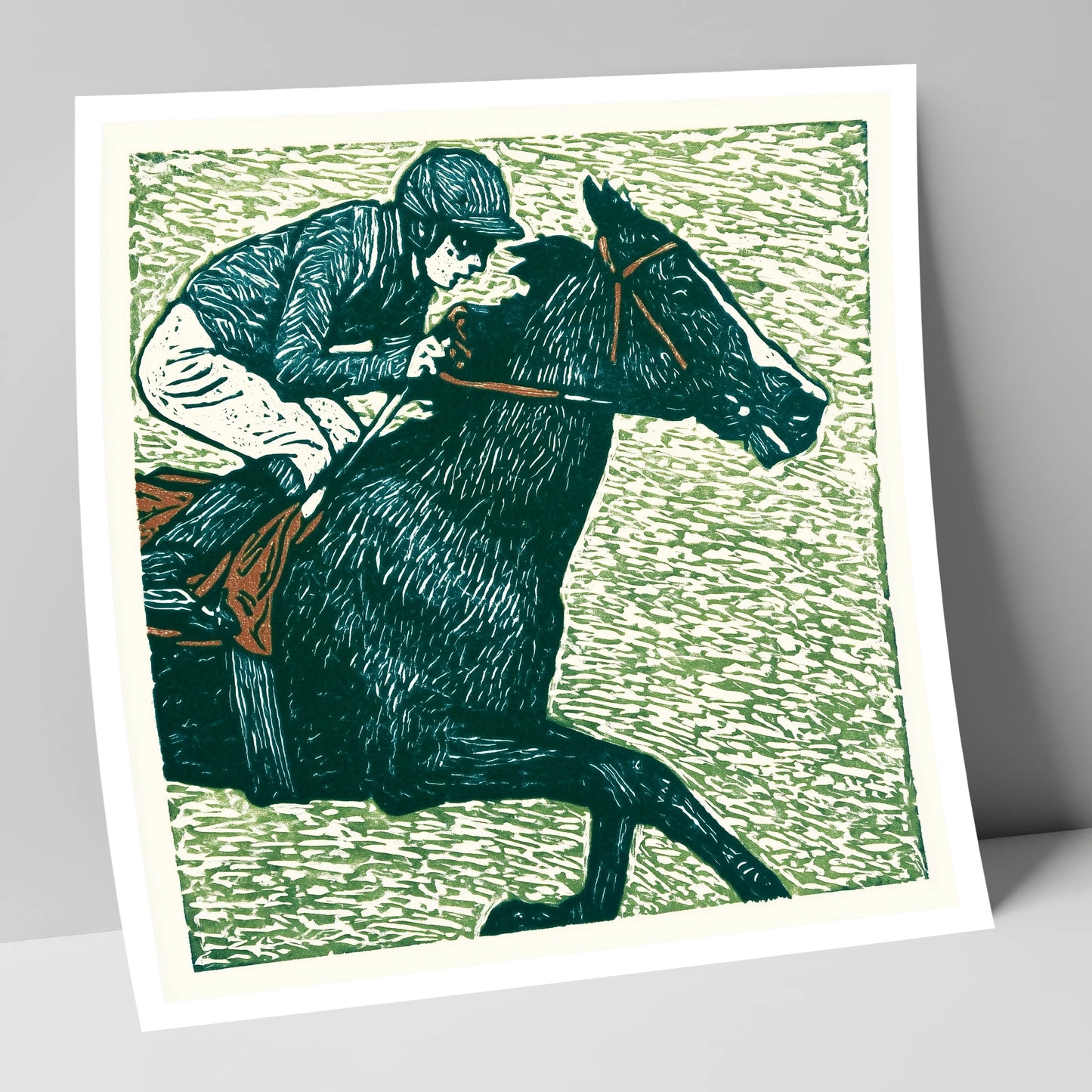 The Final Furlong racing horse art print