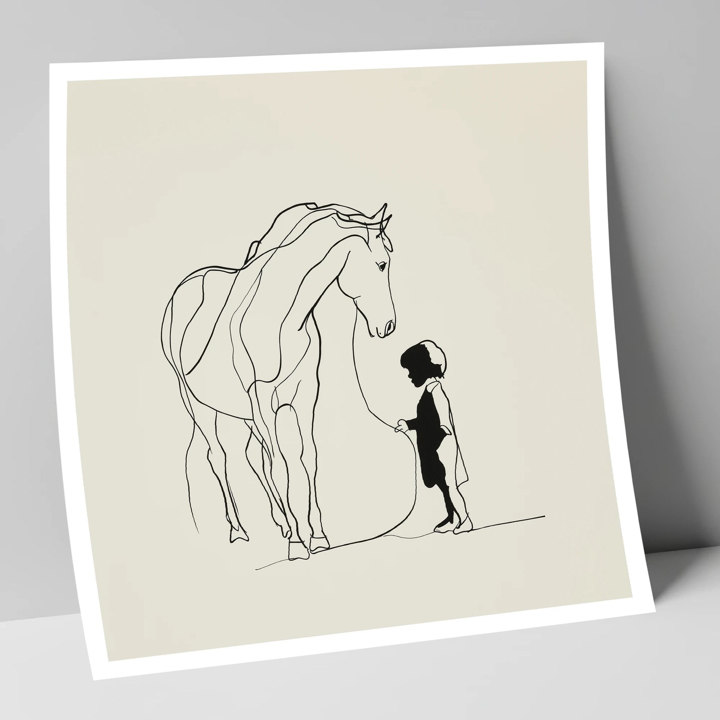 The Quiet Bond horse & rider art print