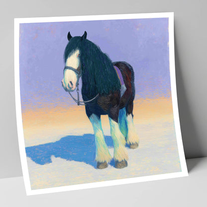 The Gentle Giant horse breed art print