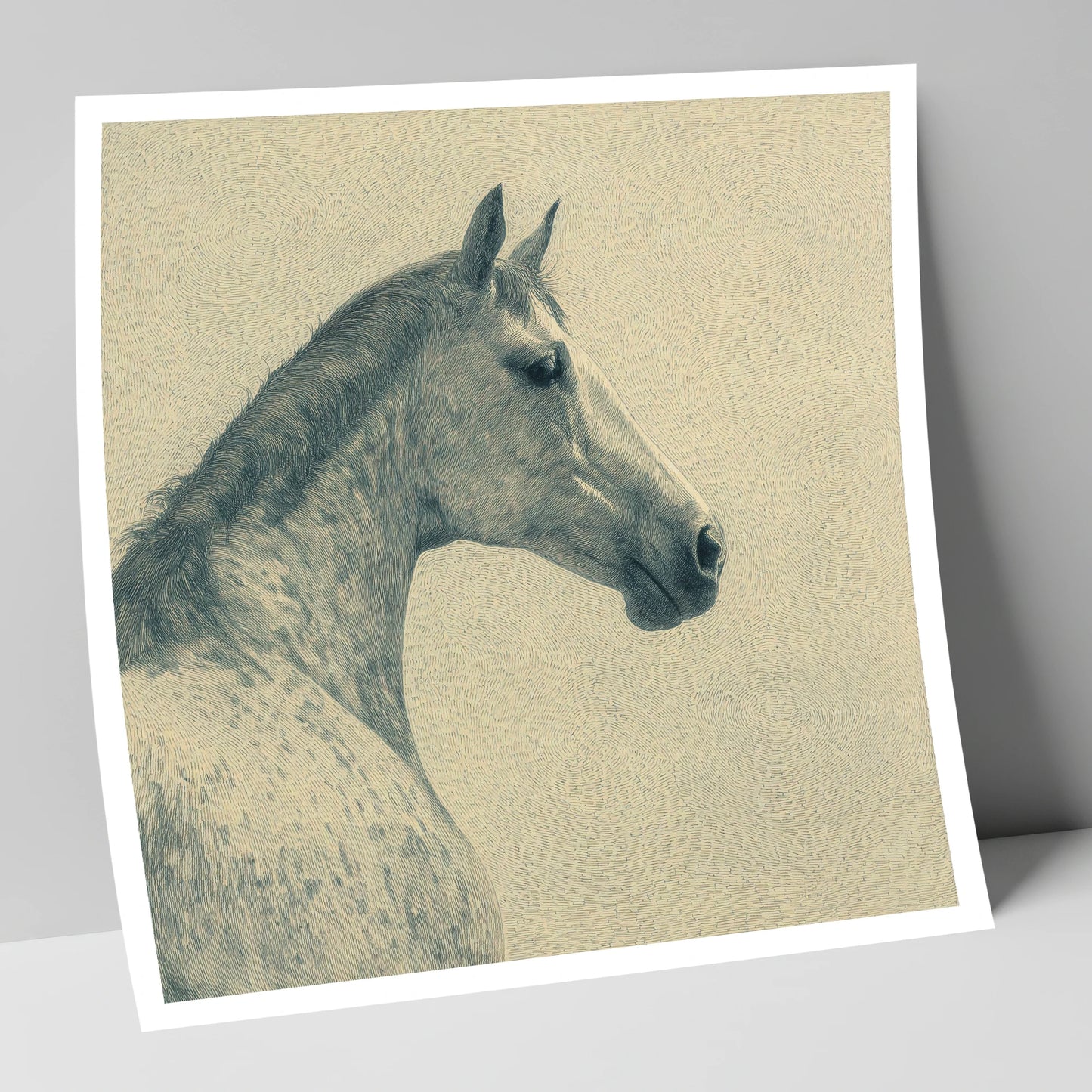 The Dappled Profile horse breed art print