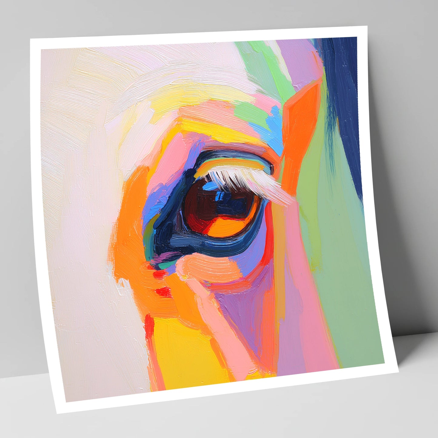Kaleidoscopic Gaze horse portrait art print