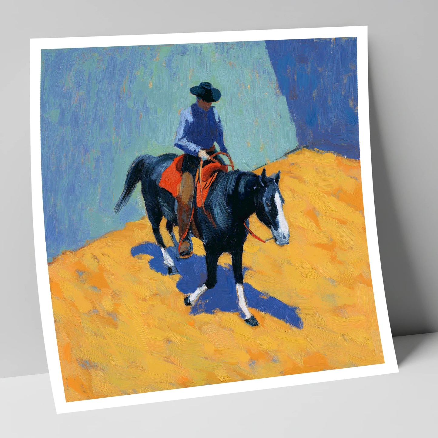 High Noon Arena western horse art print