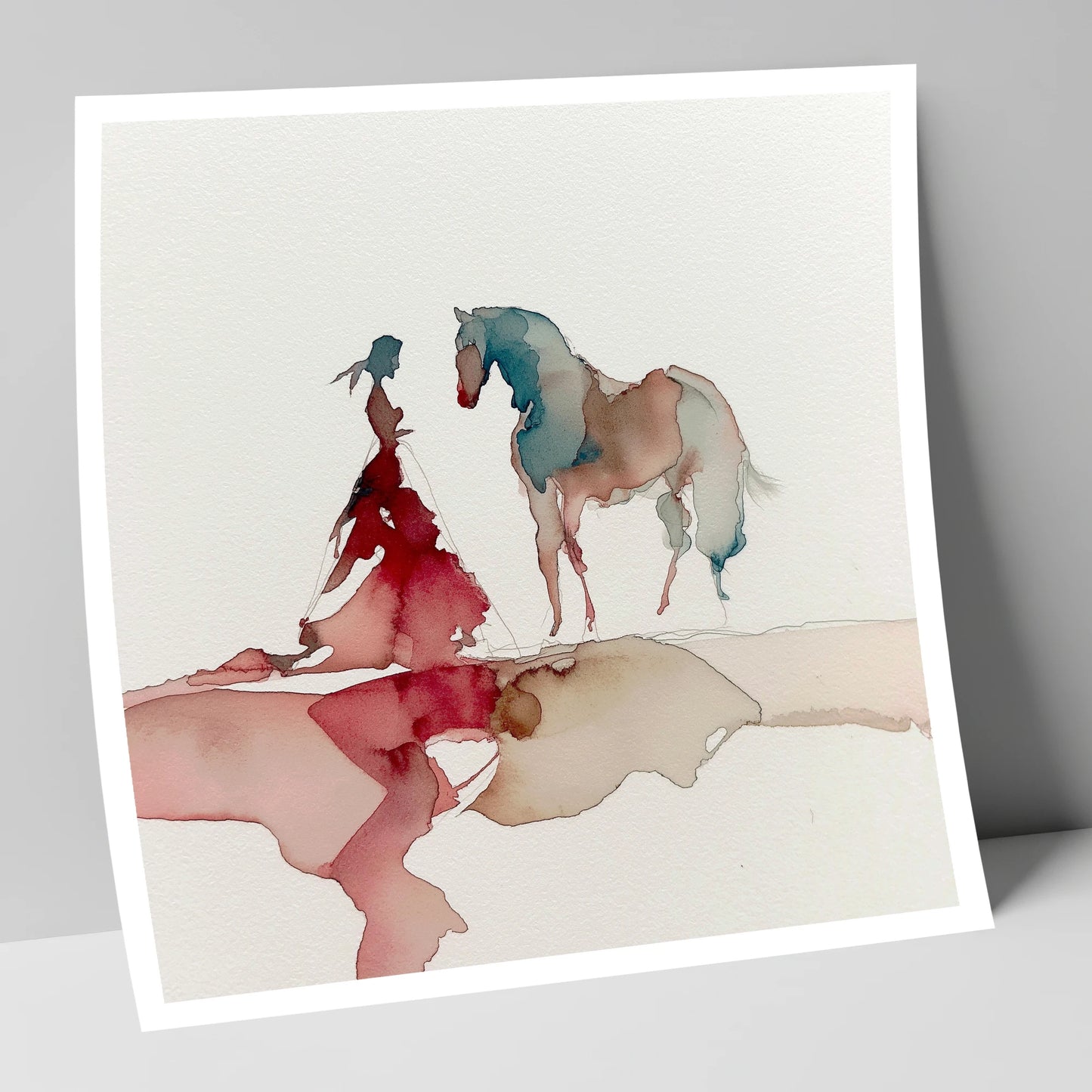 Ethereal Bond horse & rider art print