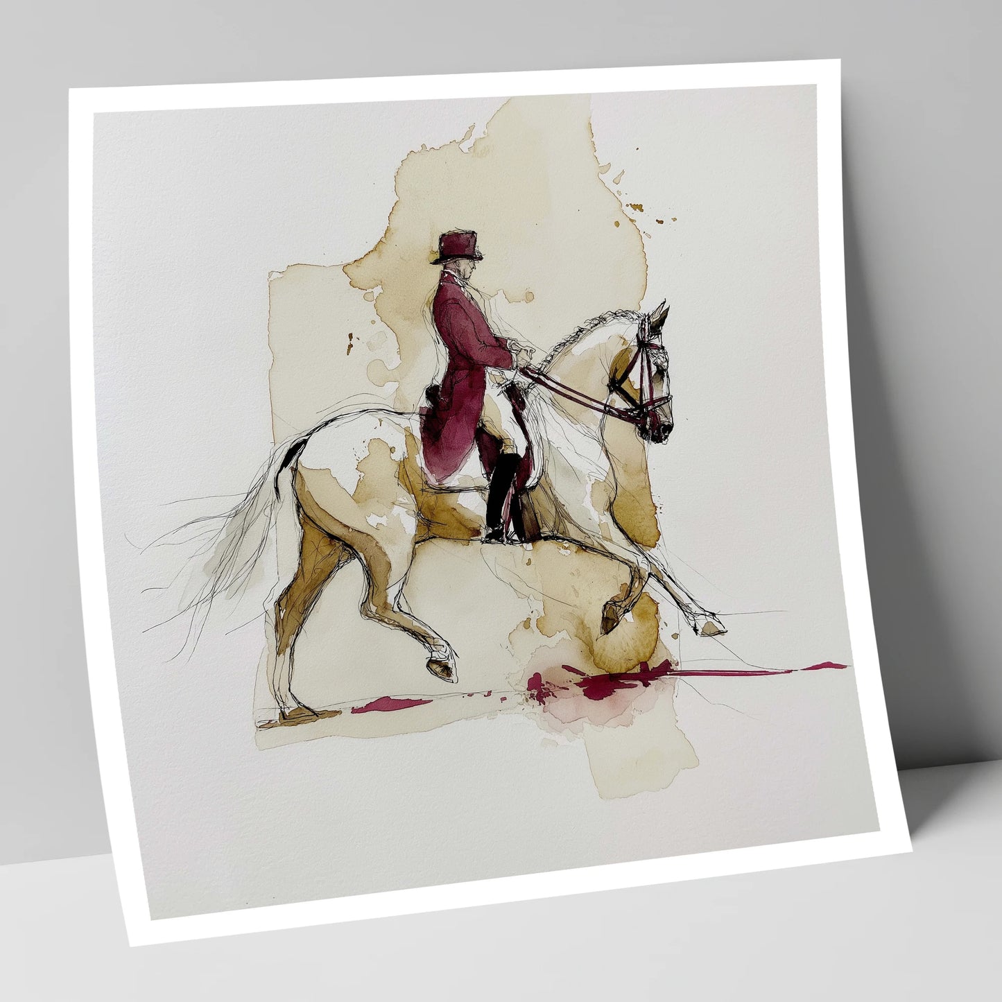 Collected Elegance dressage horse art print