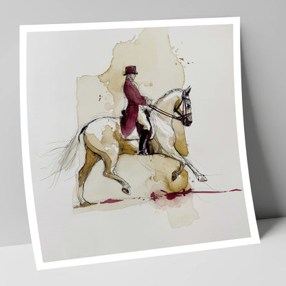 Collected Elegance dressage horse art print