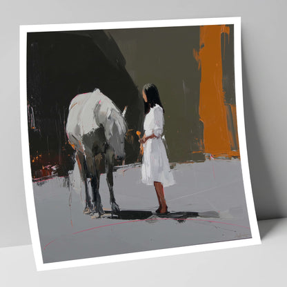 Silent Dialogue horse & rider art print