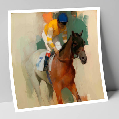 Silks at the Start racing horse art print
