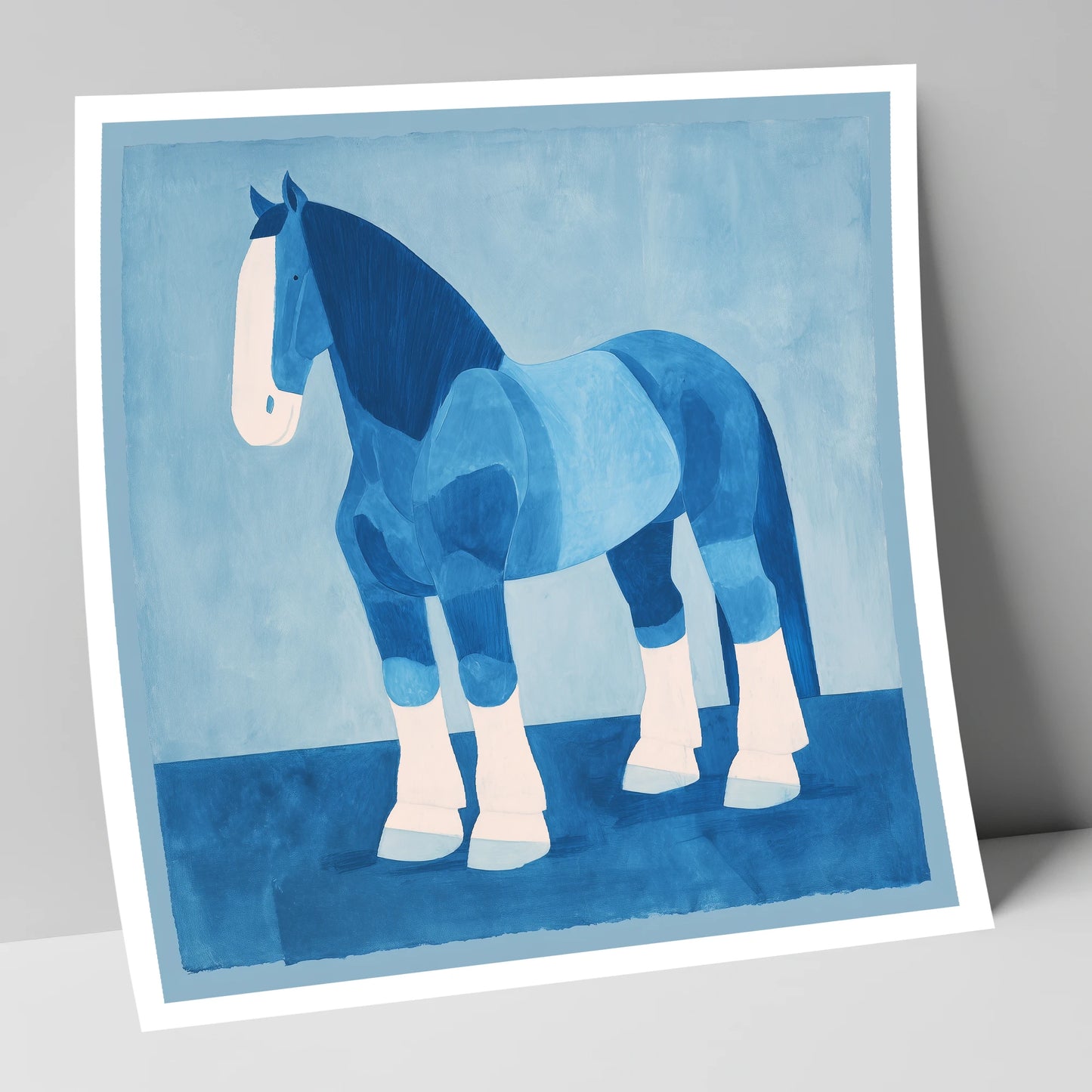 Cobalt Heavy Horse horse breed art print