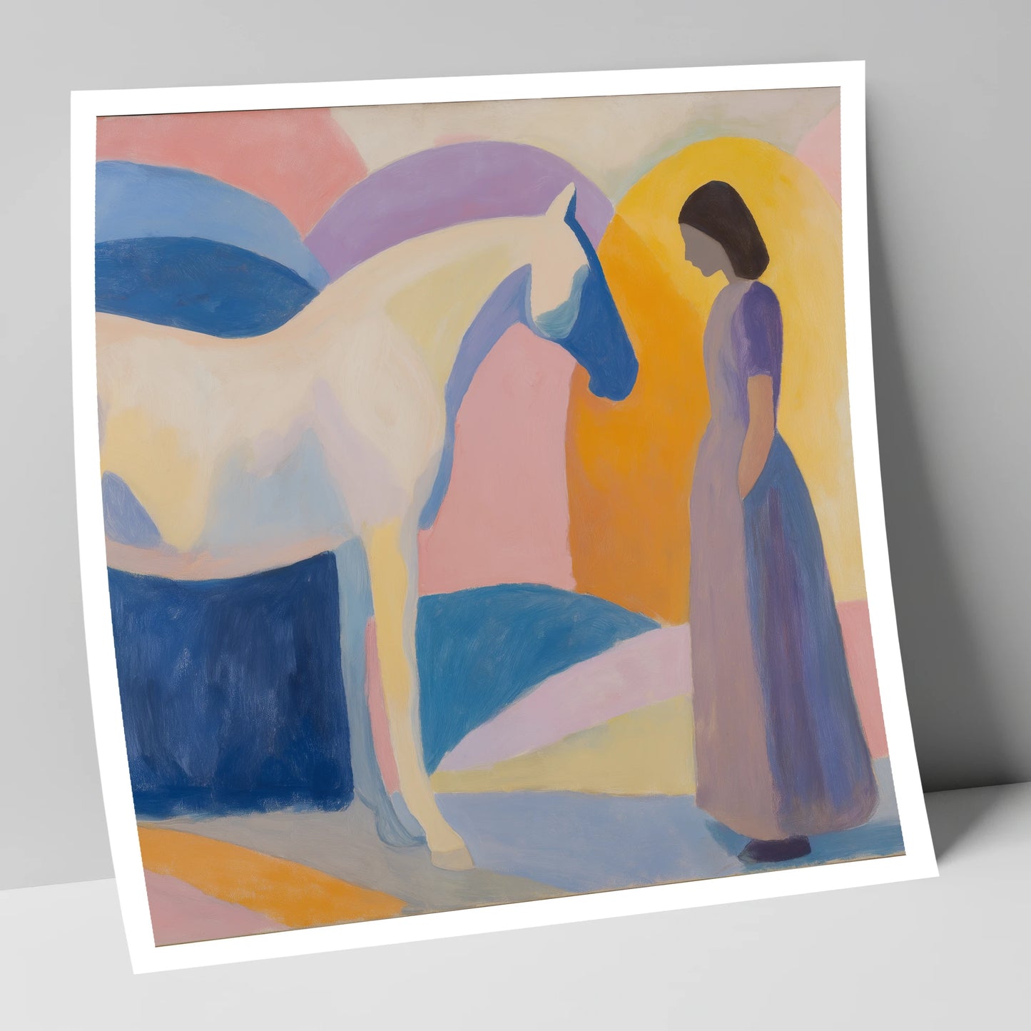 Quiet Connection horse & rider art print
