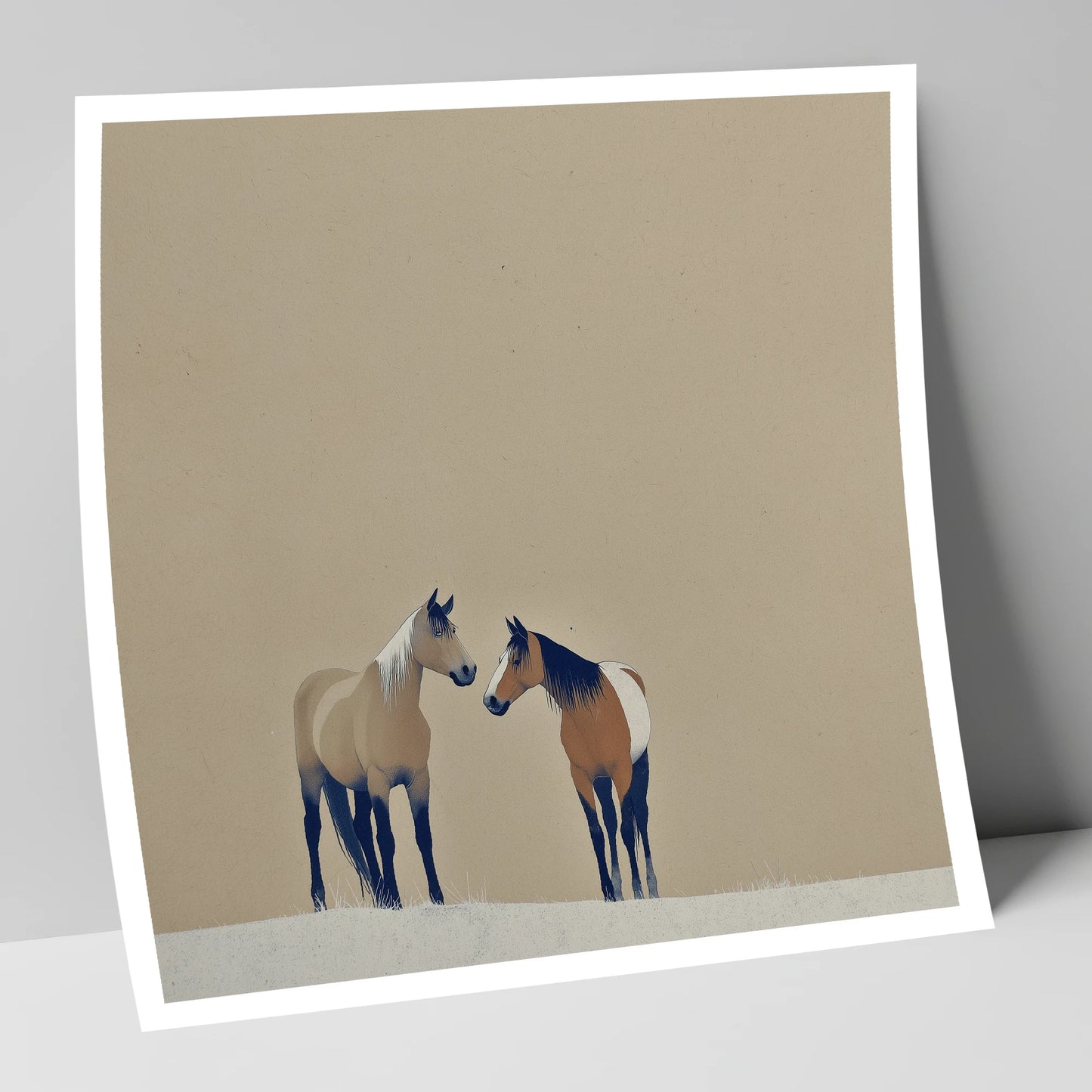 Quiet Companions wild horses art print