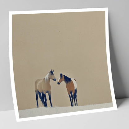 Quiet Companions wild horses art print