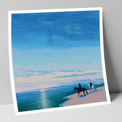 Horizon Bound horse landscape art print