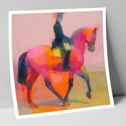 Bold Dressage Rhythm dressage horse art print