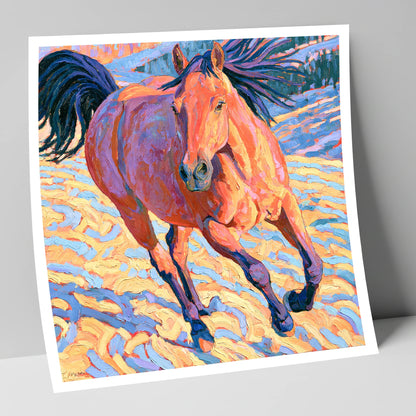 Vibrant Horse at a Canter horse breed art print