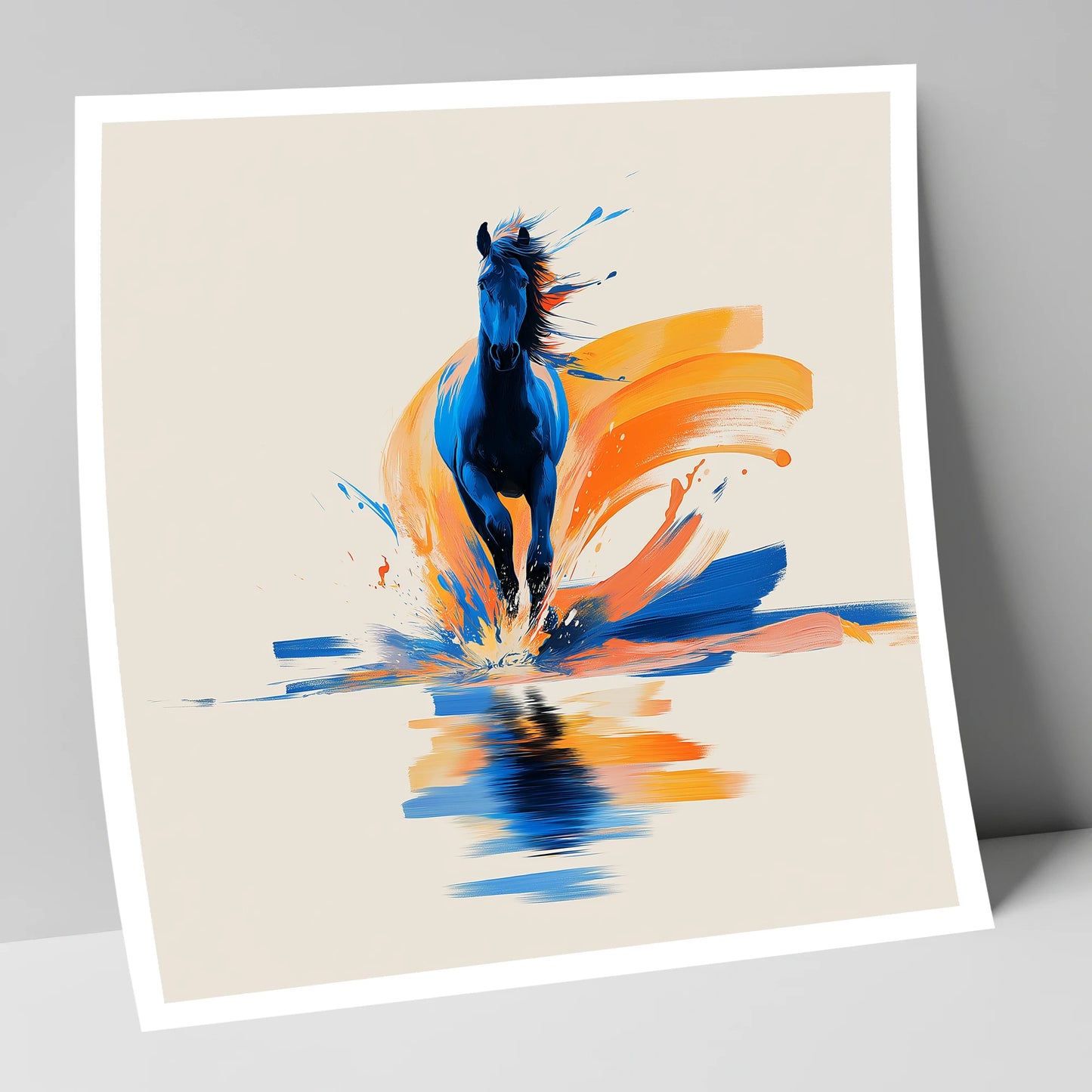 Sapphire Surge wild horses art print
