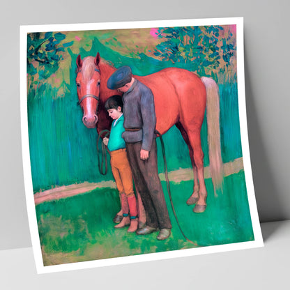 A Quiet Connection horse & rider art print