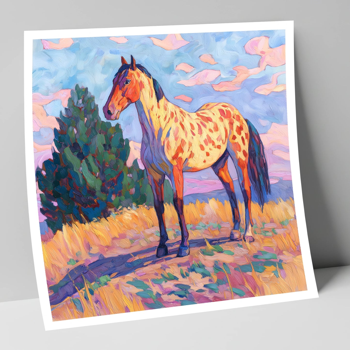 Painted Prairie Appaloosa horse breed art print