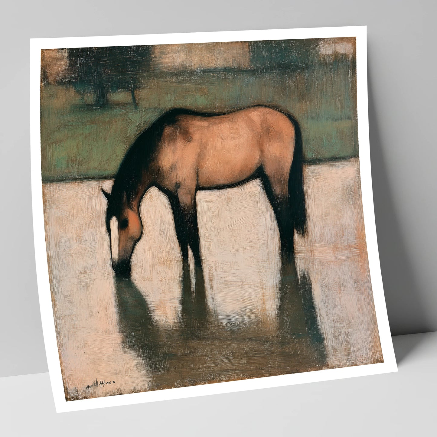 Quiet Reflection horse portrait art print