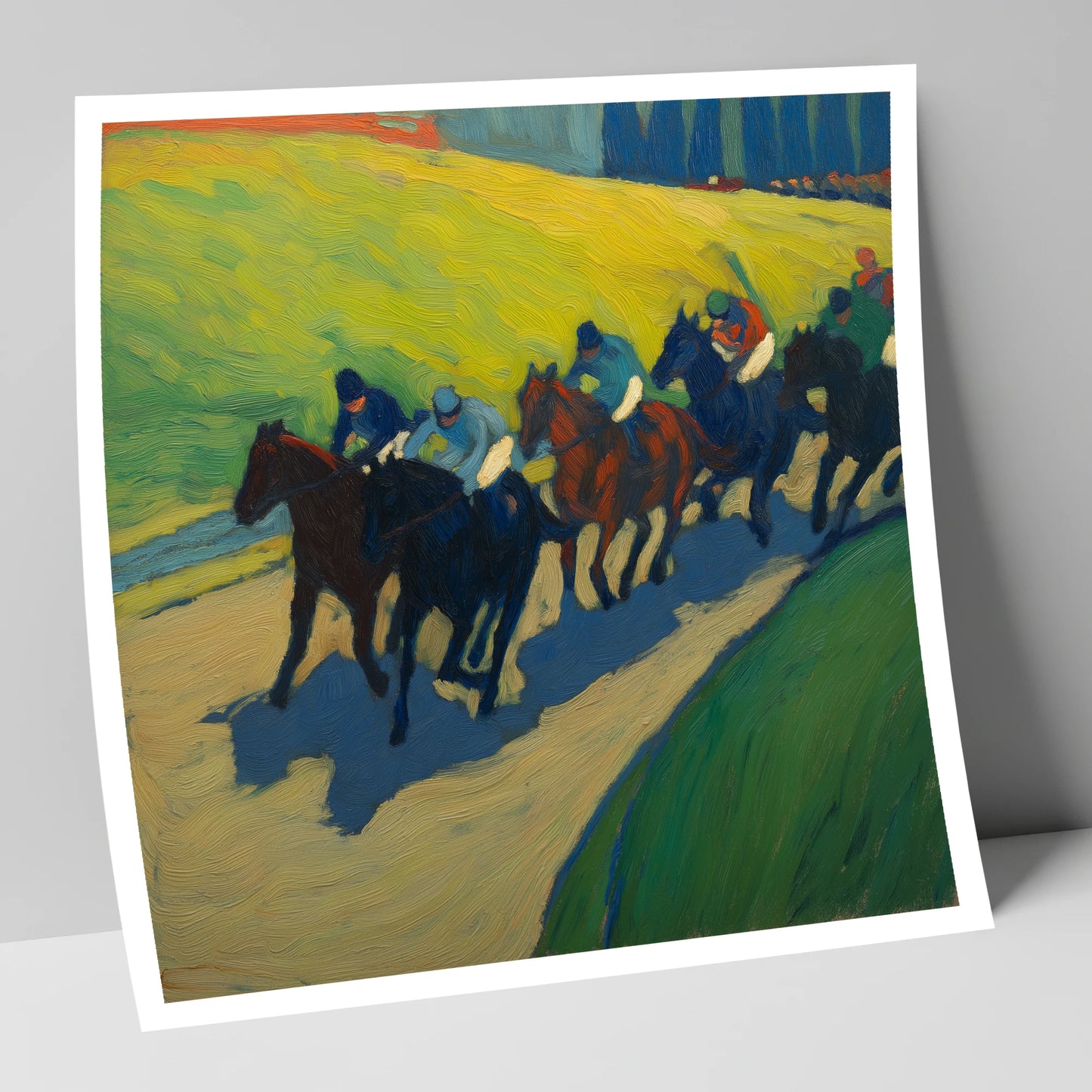 The Final Furlong racing horse art print