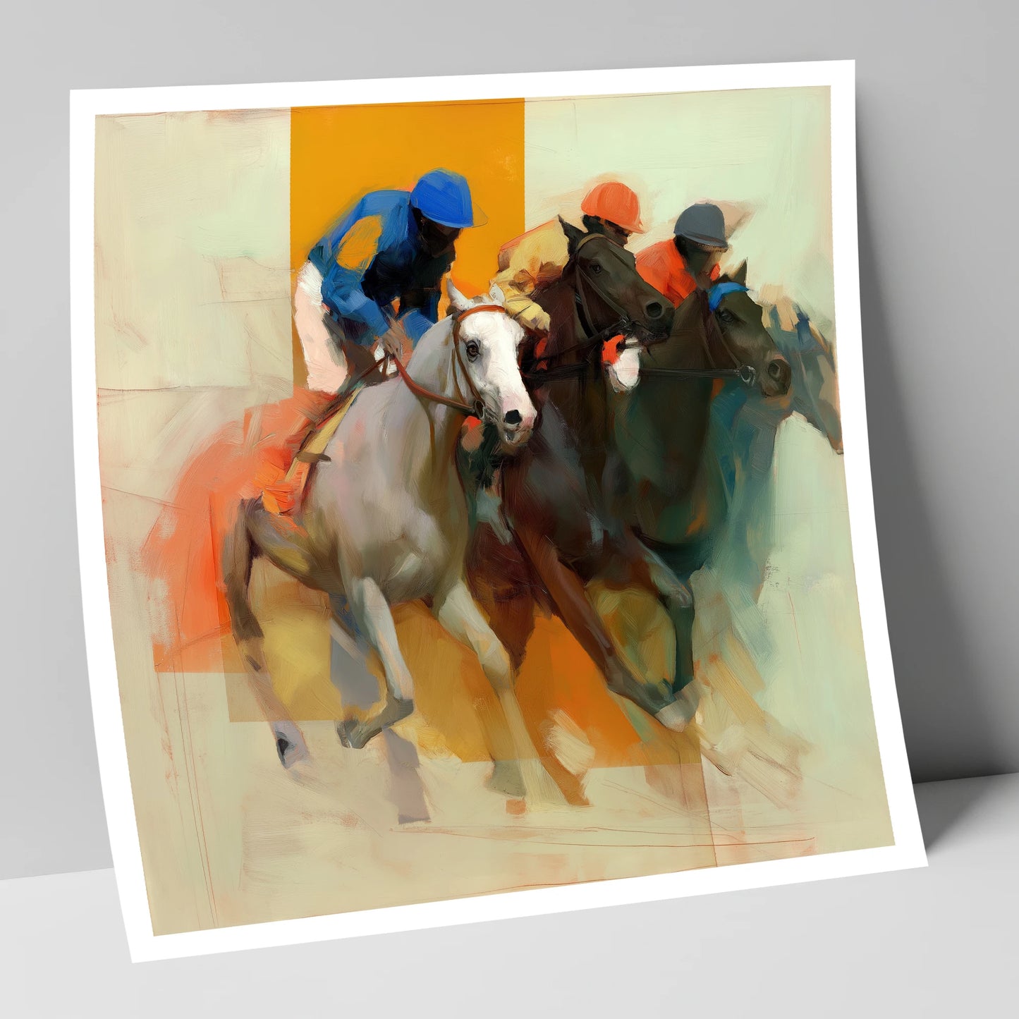 Surge to the Line racing horse art print