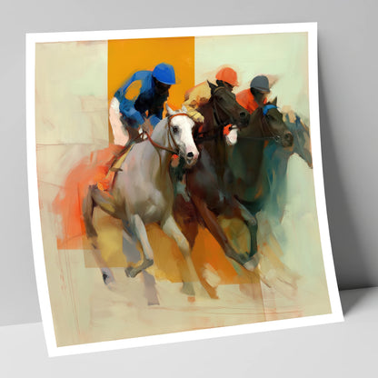 Surge to the Line racing horse art print