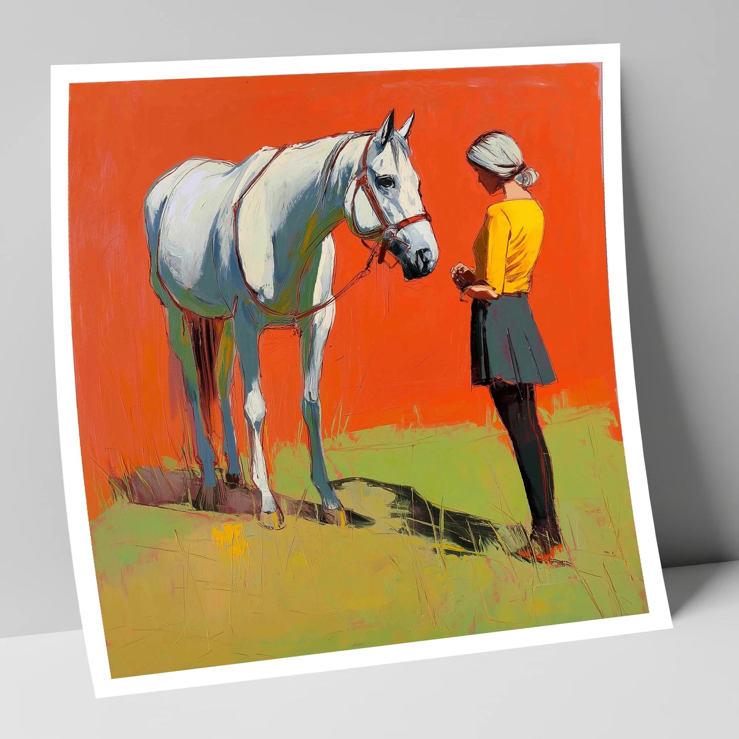 A Quiet Understanding horse & rider art print
