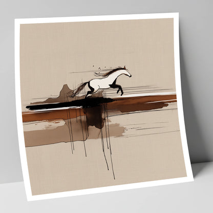 Horizon Bound wild horses art print